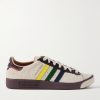 + Brain Dead Forest Hills Leather-Trimmed Brushed-Suede Sneakers