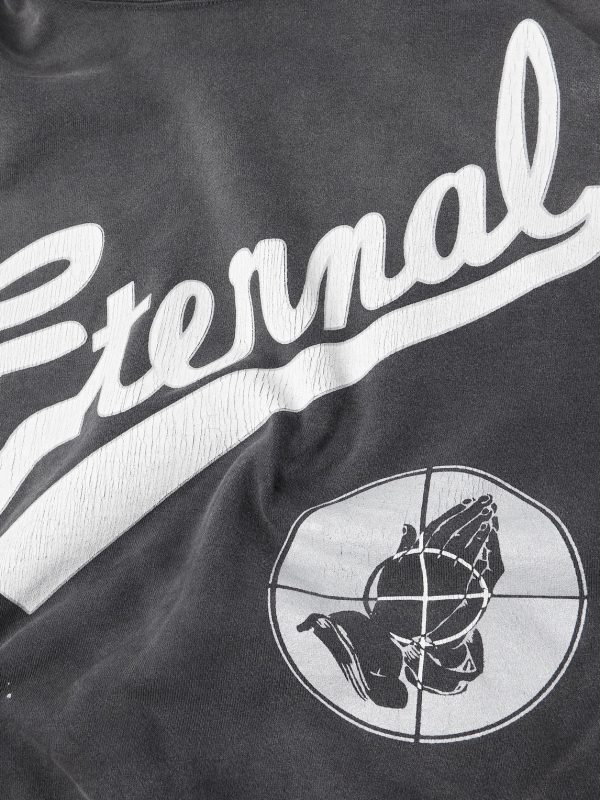 + Fear of God Distressed Logo-Print Cotton-Jersey Hoodie - CU