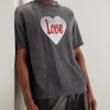 Distressed Paint-Splattered Printed Cotton-Jersey T-Shirt - FR