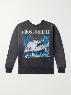 + Ghost in the Shell Printed Cotton-Jersey Sweatshirt