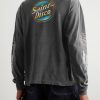 + TEFLON DISCO Distressed Printed Cotton-Jersey T-Shirt - BK + TEFLON DISCO Distressed Printed Cotton-Jersey T-Shirt - BK