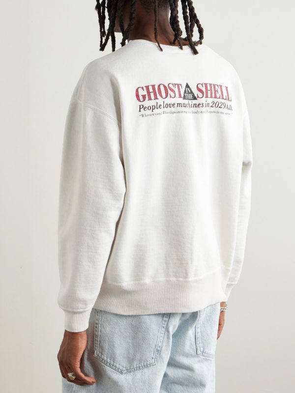 + Ghost in the Shell Printed Cotton-Jersey Sweatshirt - BK
