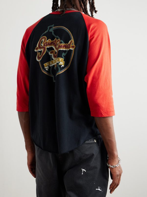 + LASTMAN Oversized Printed Cotton-Jersey T-Shirt - BK + LASTMAN Oversized Printed Cotton-Jersey T-Shirt - BK