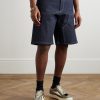 Straight-Leg Logo-Appliquéd Denim Shorts - FR Straight-Leg Logo-Appliquéd Denim Shorts - FR