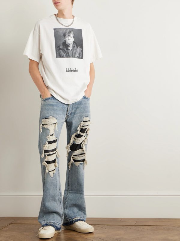 + Robert Mapplethorpe Printed Cotton-Jersey T-Shirt - OU + Robert Mapplethorpe Printed Cotton-Jersey T-Shirt - OU