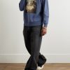 + Ghost in the Shell Distressed Printed Cotton-Jersey Sweatshirt - OU + Ghost in the Shell Distressed Printed Cotton-Jersey Sweatshirt - OU