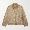 + Dr. Woo Corduroy-Trimmed Distressed Printed Cotton-Canvas Jacket