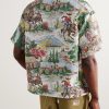 Crosby Convertible-Collar Printed Silk Shirt - BK Crosby Convertible-Collar Printed Silk Shirt - BK