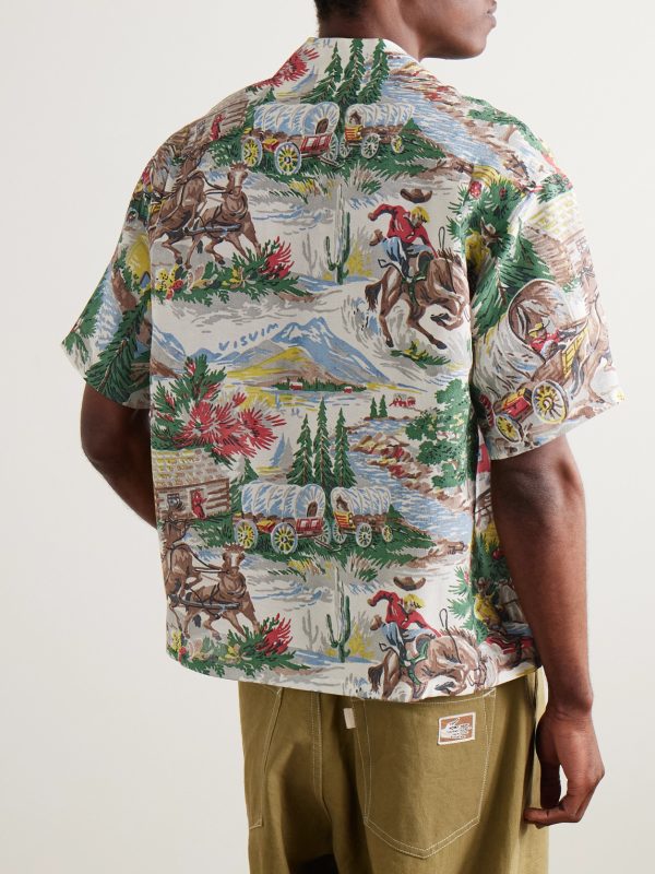Crosby Convertible-Collar Printed Silk Shirt - BK Crosby Convertible-Collar Printed Silk Shirt - BK
