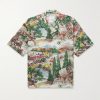 Crosby Convertible-Collar Printed Silk Shirt Crosby Convertible-Collar Printed Silk Shirt