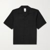Keesey Convertible-Collar Wool-Blend Shirt Keesey Convertible-Collar Wool-Blend Shirt
