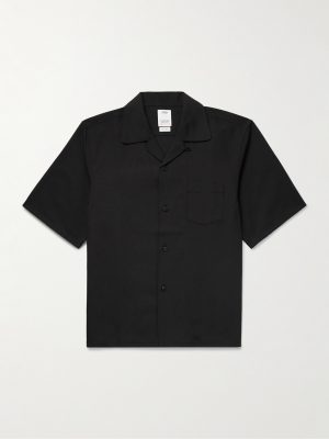 Keesey Convertible-Collar Wool-Blend Shirt