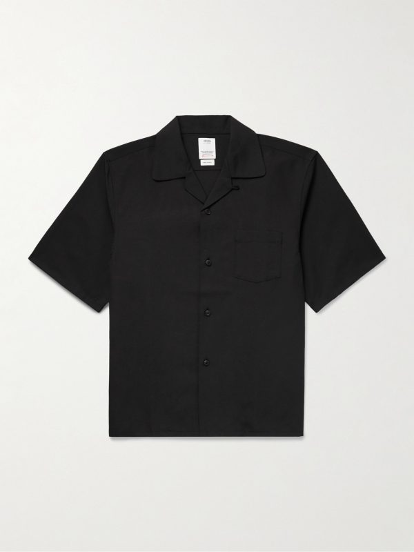 Keesey Convertible-Collar Wool-Blend Shirt Keesey Convertible-Collar Wool-Blend Shirt