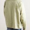 Keesey Convertible-Collar Silk-Shantung Shirt - BK Keesey Convertible-Collar Silk-Shantung Shirt - BK