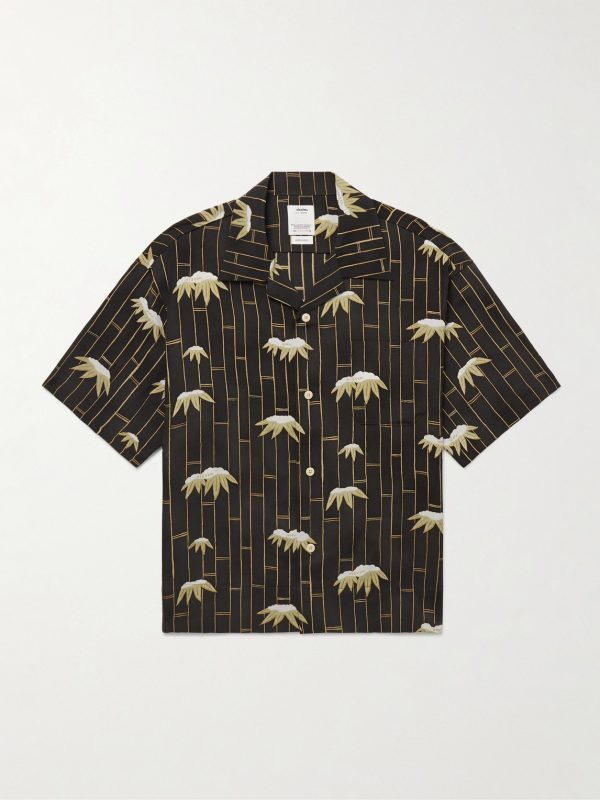 Copa Camp-Collar Printed Silk Shirt Copa Camp-Collar Printed Silk Shirt