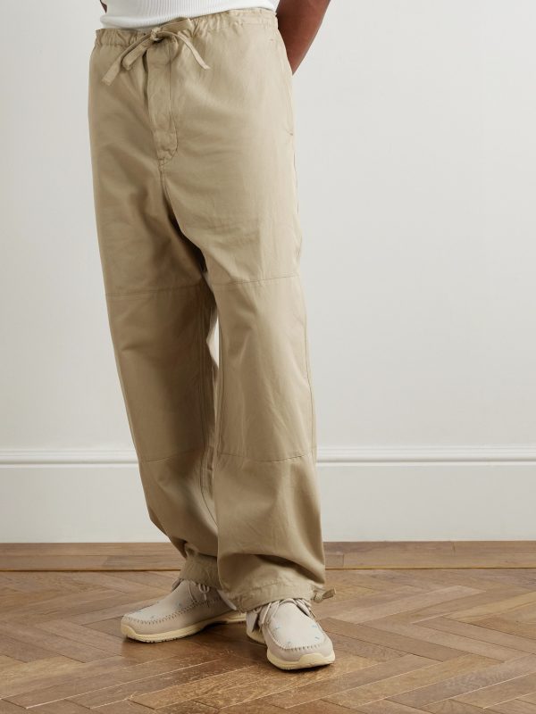 Sharma Straight-Leg Cotton-Twill Drawstring Chinos - FR