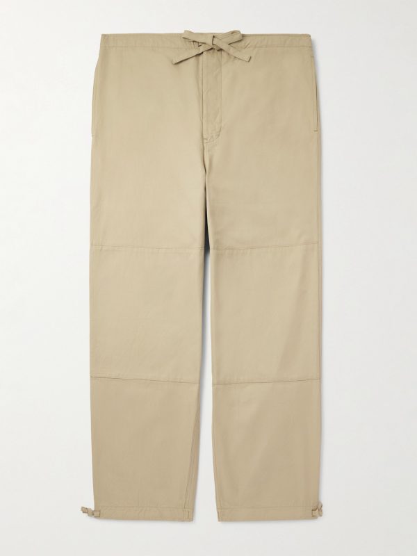 Sharma Straight-Leg Cotton-Twill Drawstring Chinos