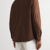 Padded Silk Shirt Jacket - BK Padded Silk Shirt Jacket - BK