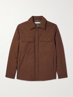 Padded Silk Shirt Jacket Padded Silk Shirt Jacket