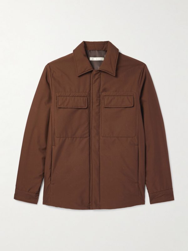 Padded Silk Shirt Jacket Padded Silk Shirt Jacket