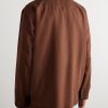 Convertible-Collar Silk-Twill Shirt - BK Convertible-Collar Silk-Twill Shirt - BK