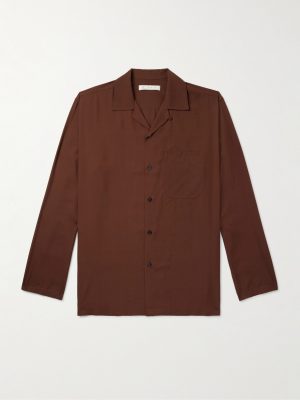 Convertible-Collar Silk-Twill Shirt Convertible-Collar Silk-Twill Shirt