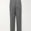 Straight-Leg Pleated Cotton-Blend Trousers Straight-Leg Pleated Cotton-Blend Trousers
