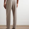 Straight-Leg Wool and Cashmere-Blend Suit Trousers - BK