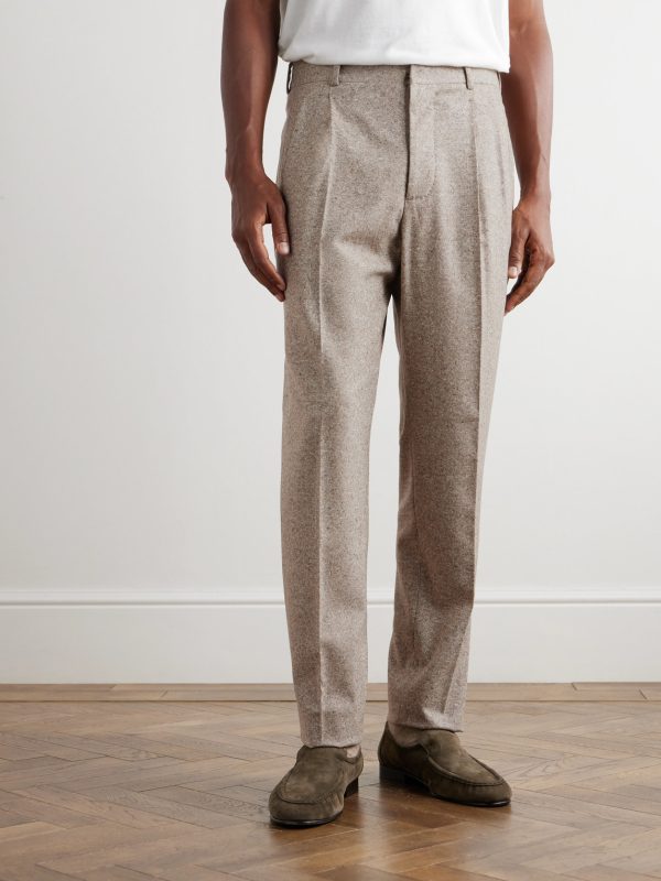 Straight-Leg Wool and Cashmere-Blend Suit Trousers - FR