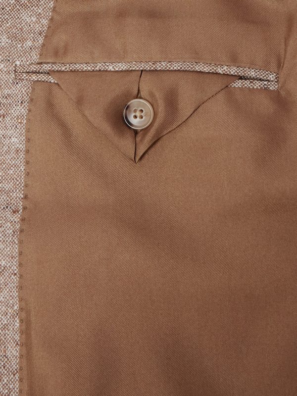 Double-Breasted Wool and Cashmere-Blend Suit Jacket - E1 Double-Breasted Wool and Cashmere-Blend Suit Jacket - E1