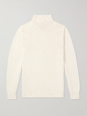 Ribbed Cotton and Cashmere-Blend Rollneck Sweater Ribbed Cotton and Cashmere-Blend Rollneck Sweater