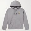 Logo-Embroidered Cotton-Blend Jersey Zip-Up Hoodie Logo-Embroidered Cotton-Blend Jersey Zip-Up Hoodie