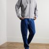 Logo-Embroidered Cotton-Blend Jersey Zip-Up Hoodie - OU Logo-Embroidered Cotton-Blend Jersey Zip-Up Hoodie - OU