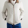 Linen, Wool and Silk-Blend Harrington Jacket - E3