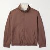 Linen, Wool and Silk-Blend Harrington Jacket
