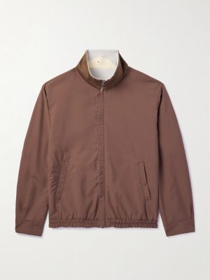 Linen, Wool and Silk-Blend Harrington Jacket Linen, Wool and Silk-Blend Harrington Jacket