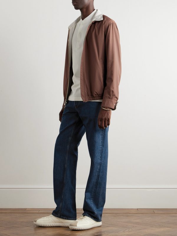 Linen, Wool and Silk-Blend Harrington Jacket - OU