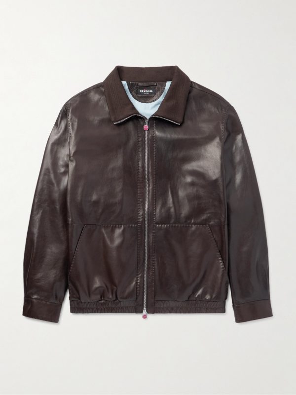 Leather Blouson Jacket Leather Blouson Jacket
