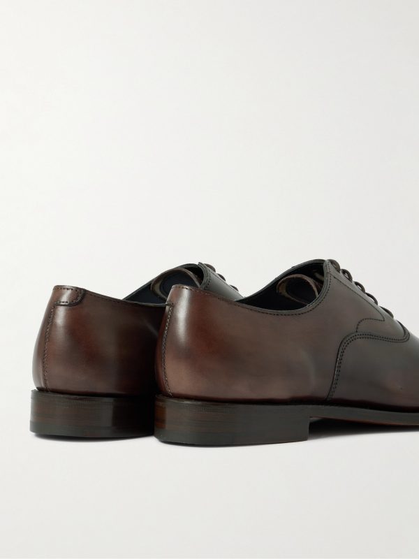 Cambridge Handpainted Leather Oxford Shoes - BK Cambridge Handpainted Leather Oxford Shoes - BK