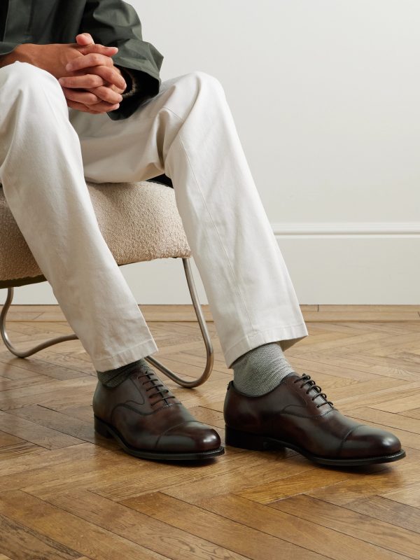 Cambridge Handpainted Leather Oxford Shoes - OU Cambridge Handpainted Leather Oxford Shoes - OU