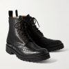 Fred Leather Brogue Boots - FR Fred Leather Brogue Boots - FR