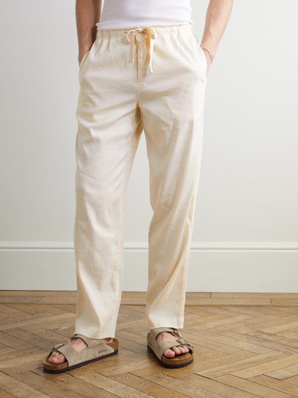 Alex Tapered Stretch Linen and Lyocell-Blend Drawstring Trousers - FR Alex Tapered Stretch Linen and Lyocell-Blend Drawstring Trousers - FR
