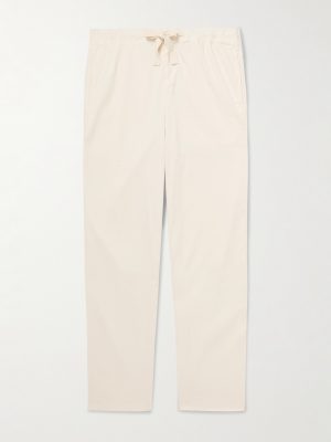 Alex Tapered Stretch Linen and Lyocell-Blend Drawstring Trousers