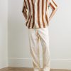 Alex Tapered Stretch Linen and Lyocell-Blend Drawstring Trousers - OU Alex Tapered Stretch Linen and Lyocell-Blend Drawstring Trousers - OU