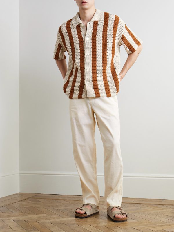 Alex Tapered Stretch Linen and Lyocell-Blend Drawstring Trousers - OU Alex Tapered Stretch Linen and Lyocell-Blend Drawstring Trousers - OU