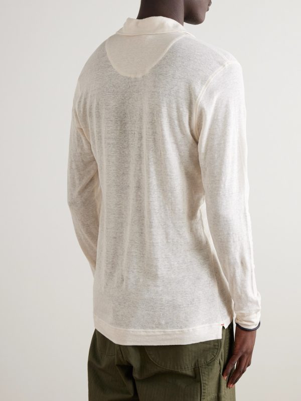 Felix Linen-Blend Jersey Polo Shirt - BK