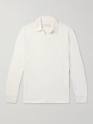 Felix Linen-Blend Jersey Polo Shirt Felix Linen-Blend Jersey Polo Shirt