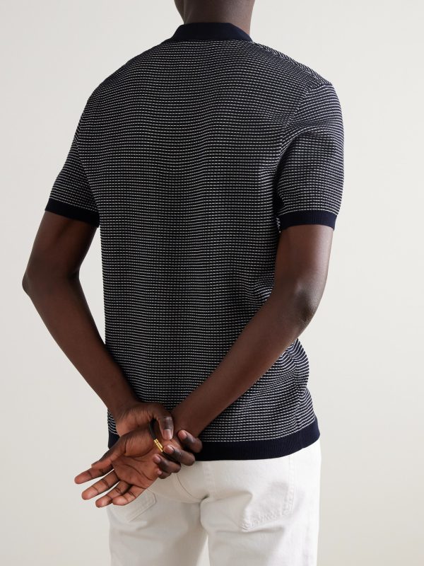 Roddy Waffle-Knit Polo Shirt - BK Roddy Waffle-Knit Polo Shirt - BK