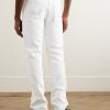 Straight-Leg Coated-Cotton Trousers - BK Straight-Leg Coated-Cotton Trousers - BK