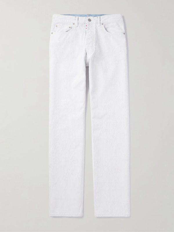 Straight-Leg Coated-Cotton Trousers Straight-Leg Coated-Cotton Trousers